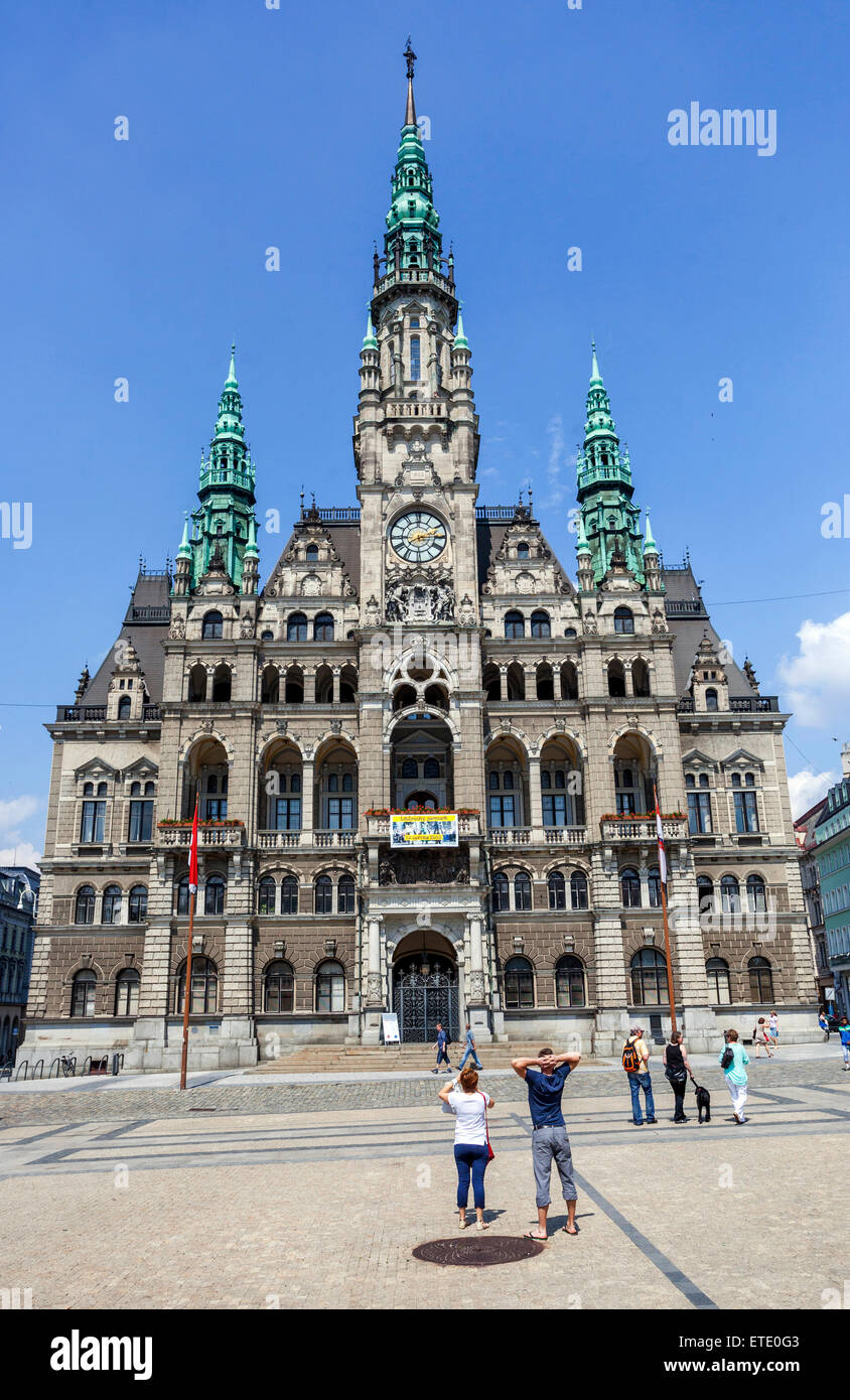 City Hall, Liberec, Czech town, Czech Republic Stock Photo