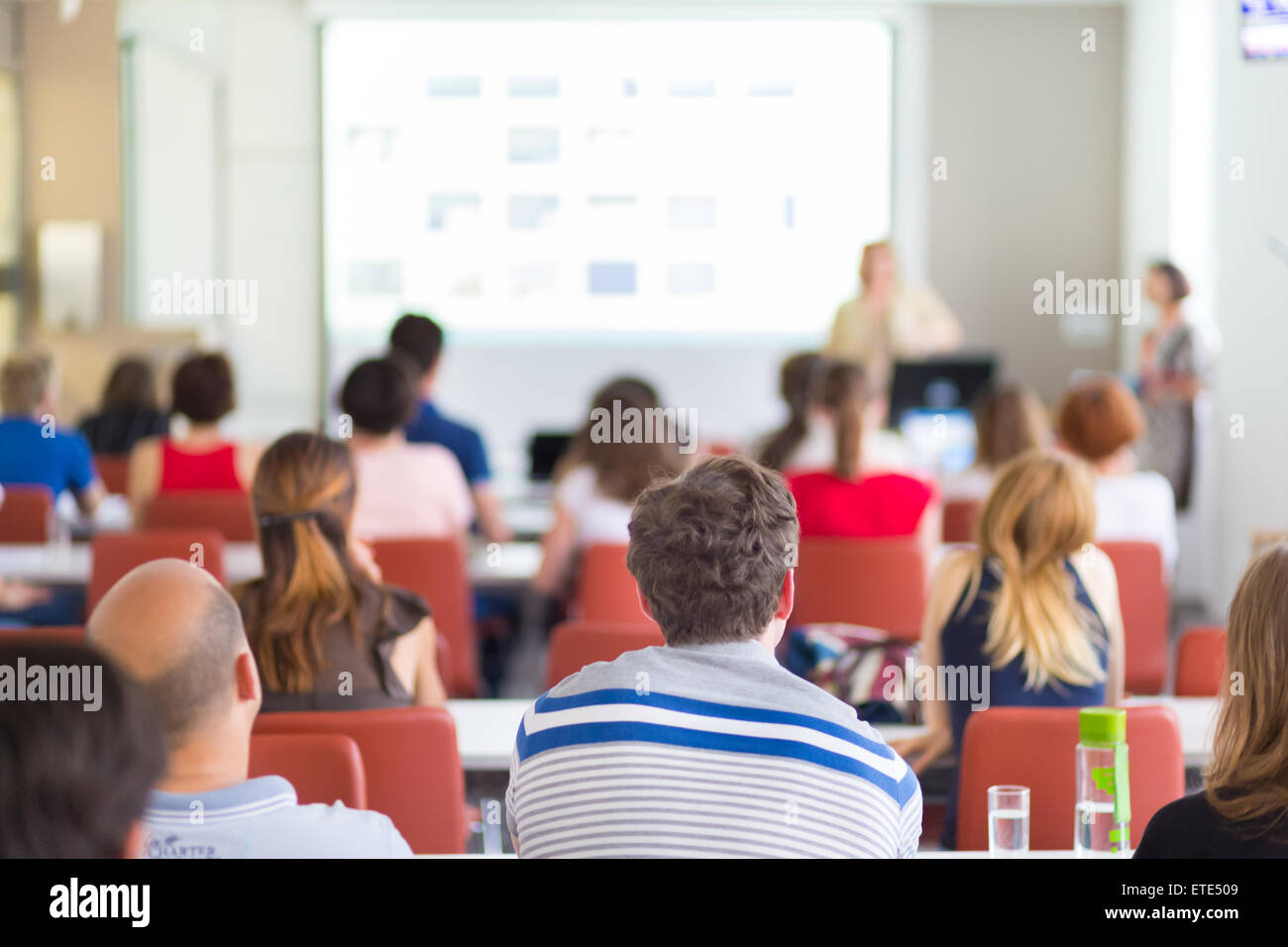 Lecture at university Stock Photo - Alamy