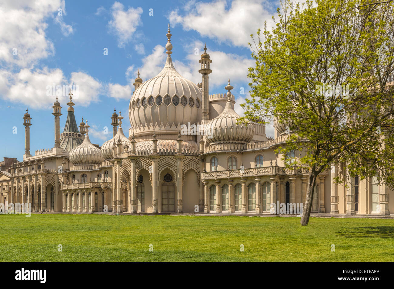 Facade of the Royal Pavilion, a former royal residence in Brighton, East Sussex, England, UK. It's a UNESCO World Heritage Site. Stock Photo