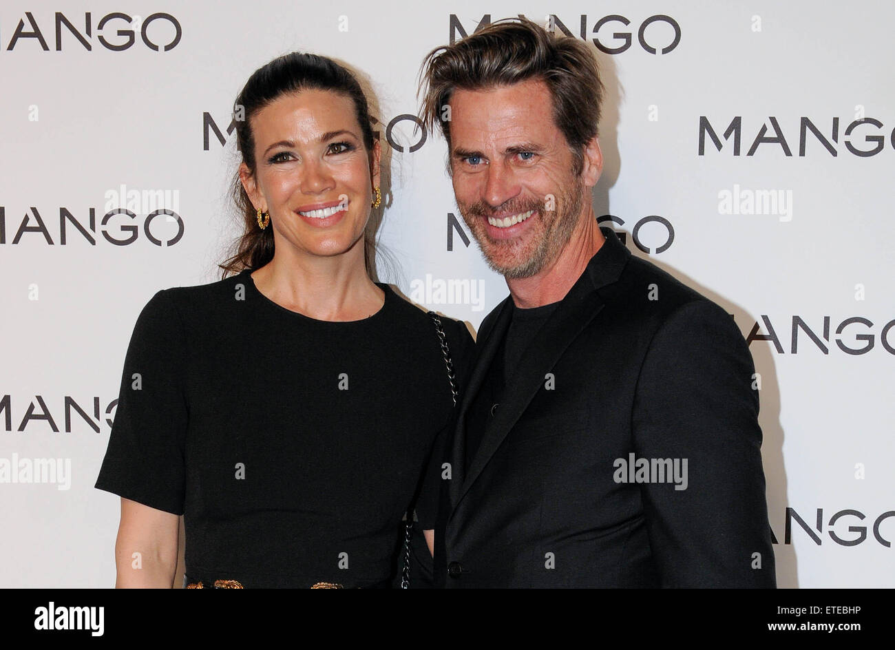 080 Barcelona Fashion Week 2015 Fall/Winter - Mango - Photocall  Featuring: Robine Van der Meer, Mark Vanderloo Where: Barcelona, Spain When: 01 Feb 2015 Credit: David R.Rico/WENN.com Stock Photo