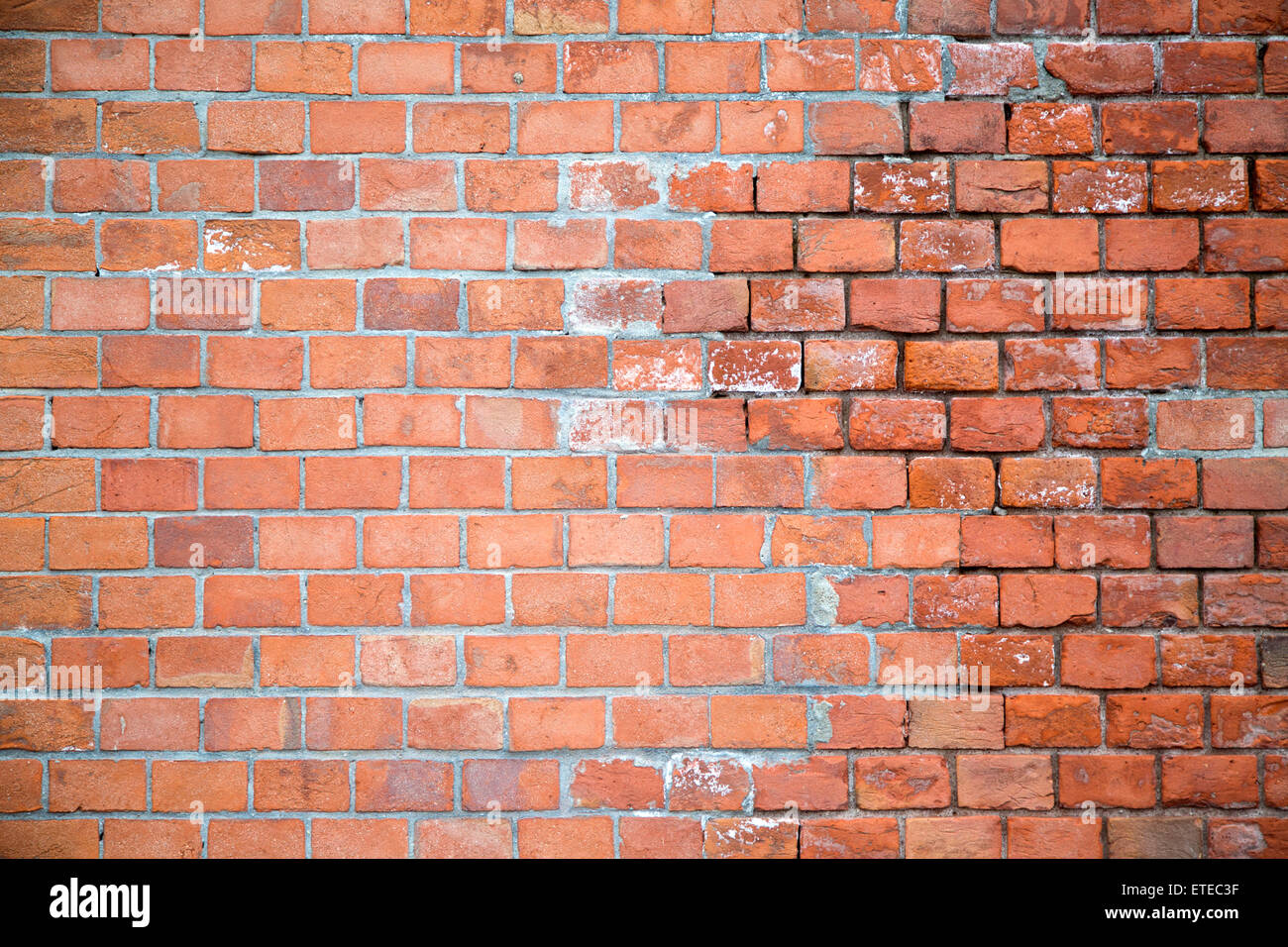 Close up view at the brick wall Stock Photo