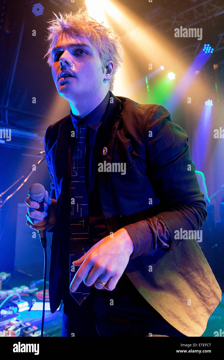 Gerard Way performing live on stage at Klubben Featuring: Gerard