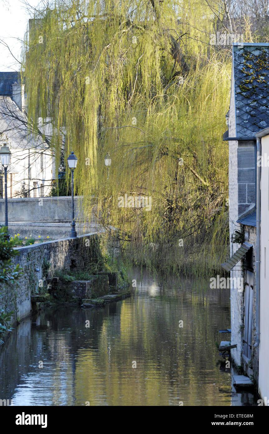 L'Aure river, Bayeux Stock Photo