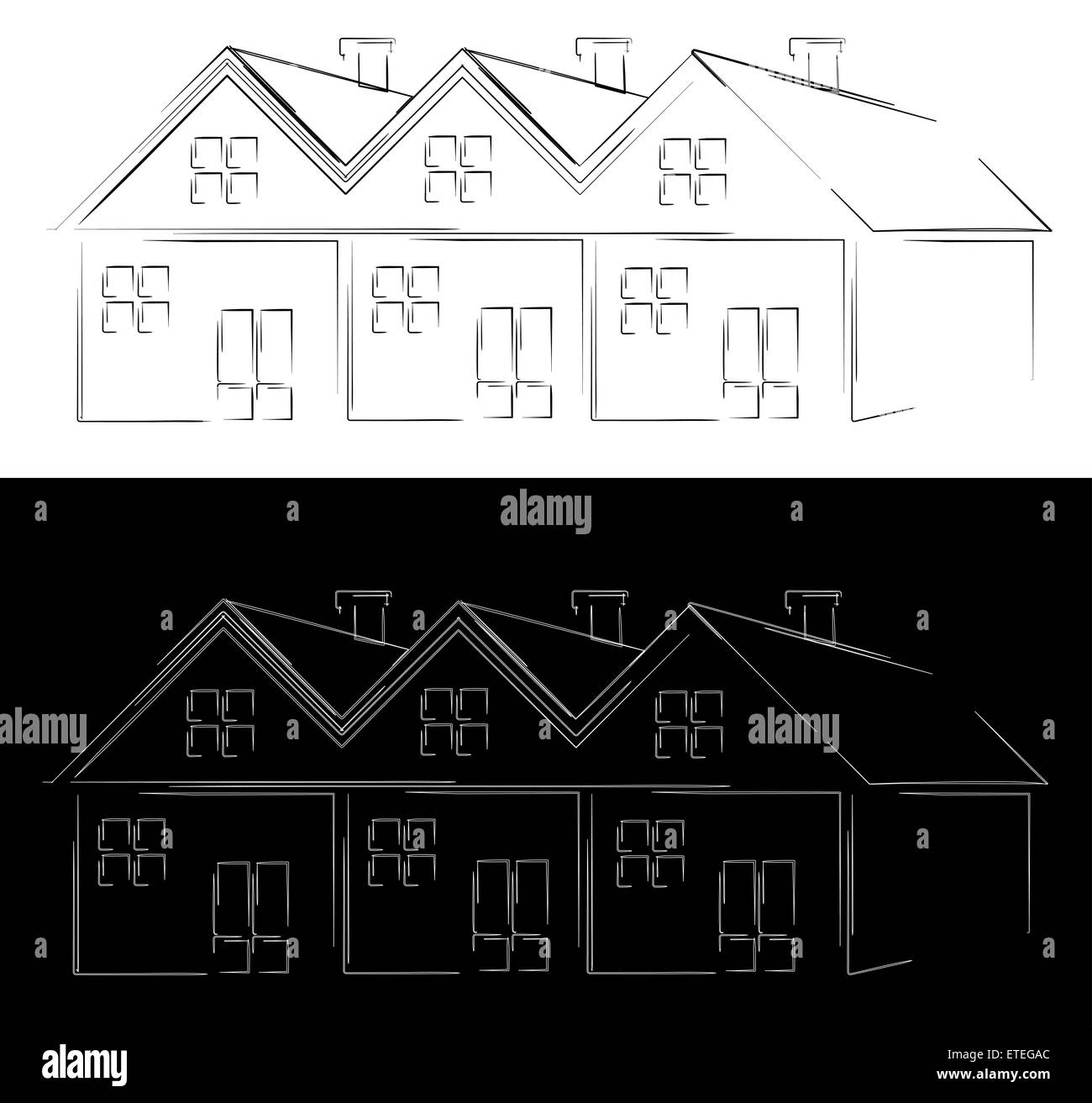 Group of houses Stock Photo Alamy