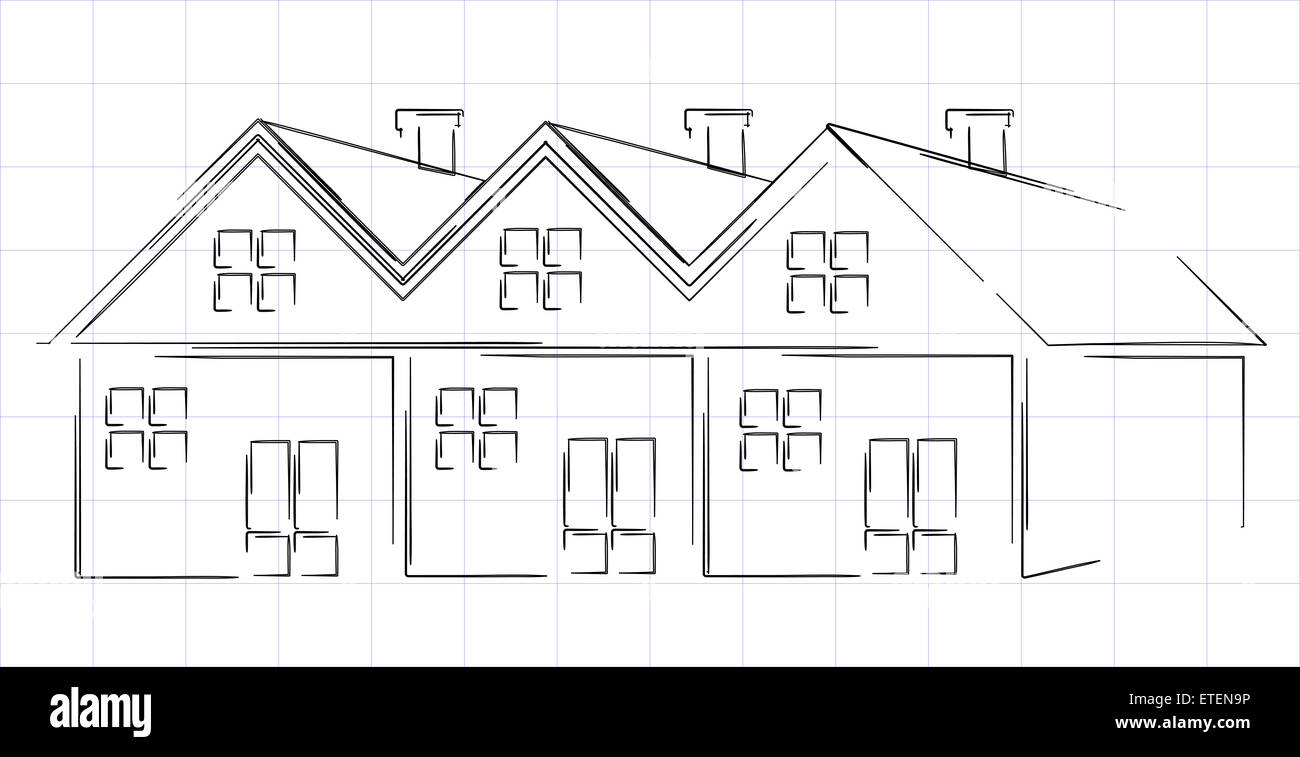 Group of houses Stock Photo Alamy