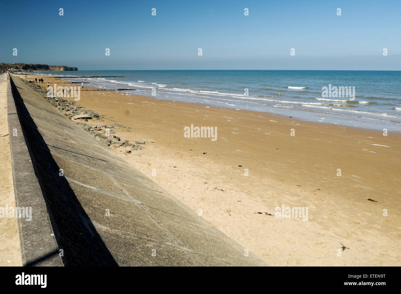 Omaha Beach, World War 2 Normandy landings Stock Photo