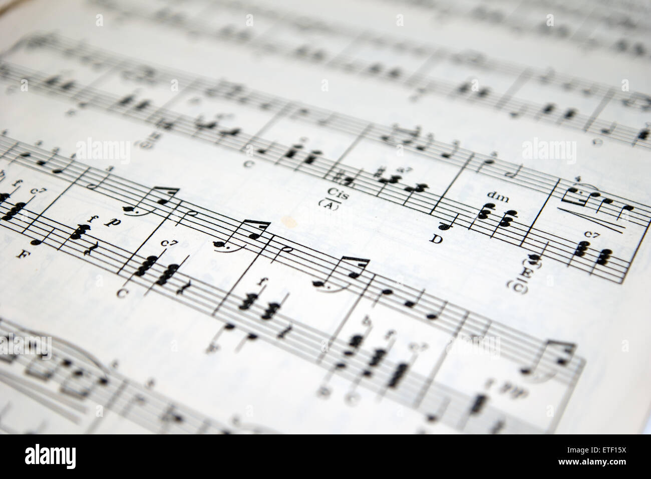 Old music sheet music notes hires stock photography and images Alamy