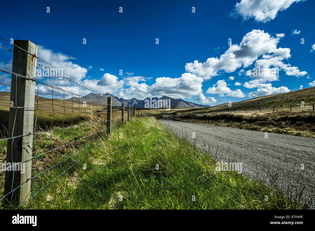 Cullin Mountains on the isle of Skye scotland Stock Photo