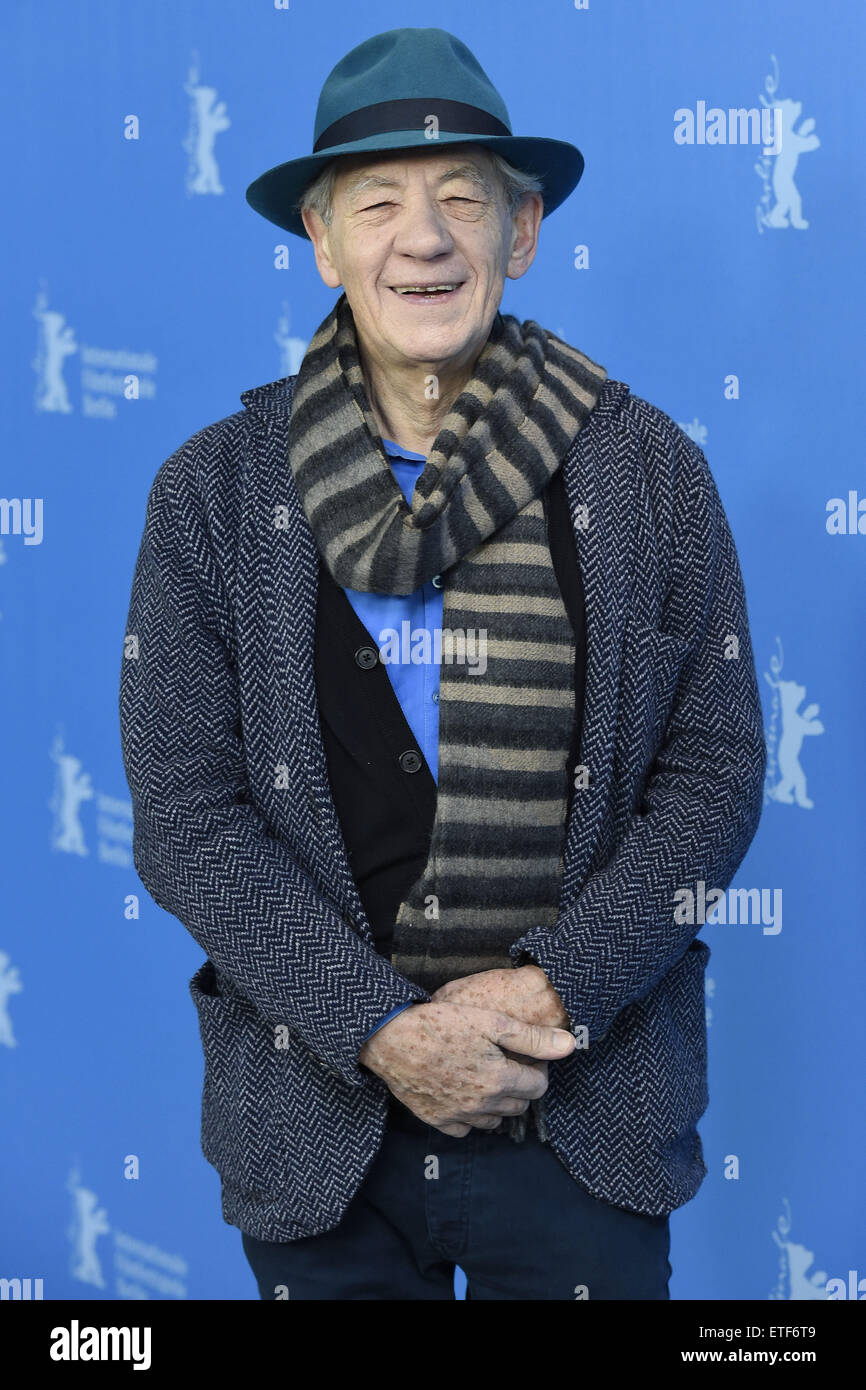 65th Berlin International Film Festival (Berlinale) - 'Mr. Holmes' - Photocall  Featuring: Sir Ian McKellen Where: Berlin, Germany When: 08 Feb 2015 Credit: Euan Cherry/WENN.com Stock Photo