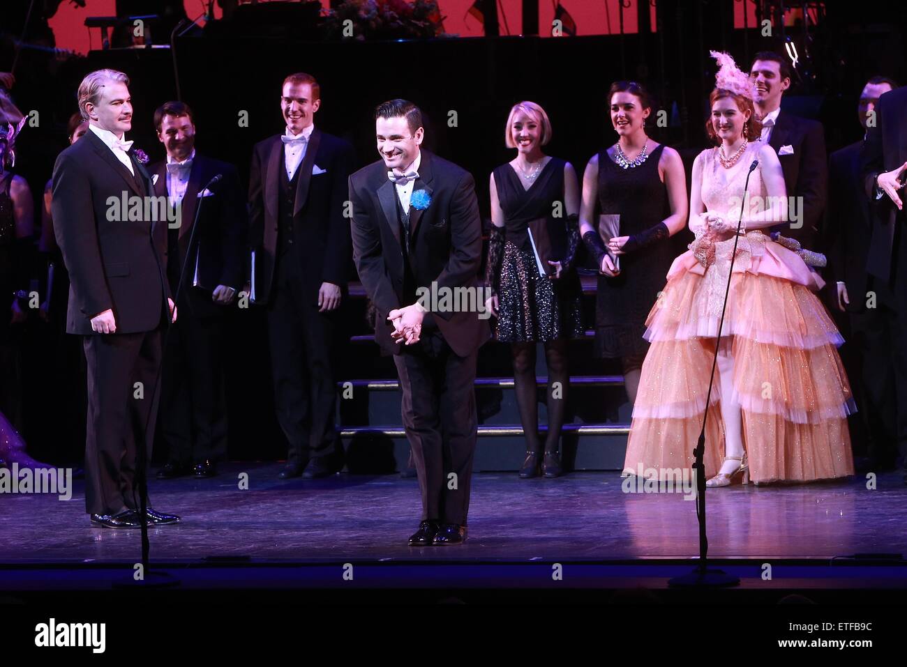 Closing night curtain call for Encores! production of Lady Be Good at NY City Center.  Featuring: Douglas Sills, Colin Donnell Where: New York, New York, United States When: 09 Feb 2015 Credit: Joseph Marzullo/WENN.com Stock Photo