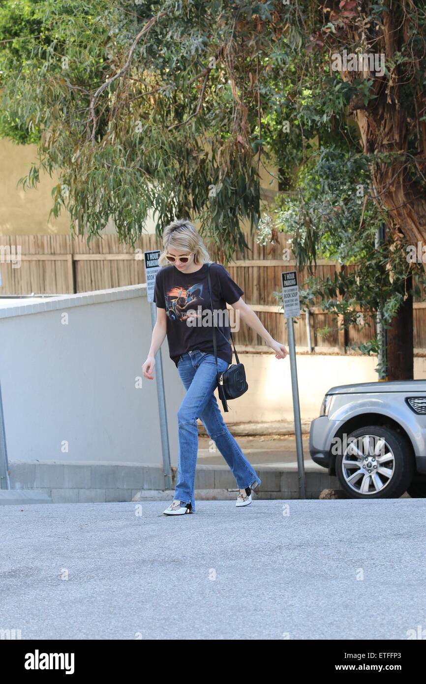 Emma Roberts shops at Isabel Marant in Beverly Hills, CA. Featuring