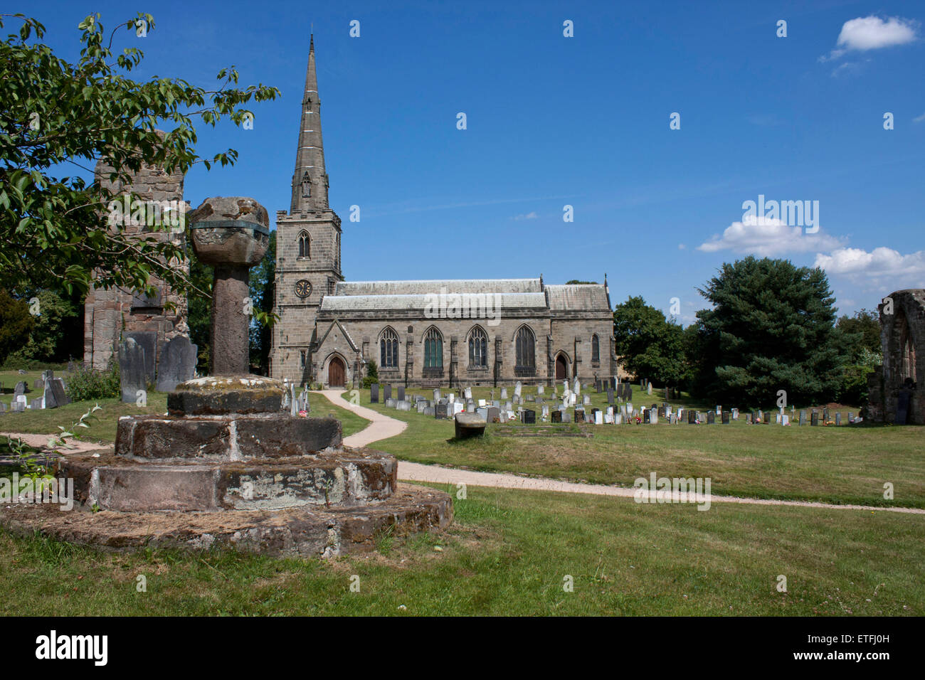 St Church Ticknall Derbyshire UK Stock Photo Alamy