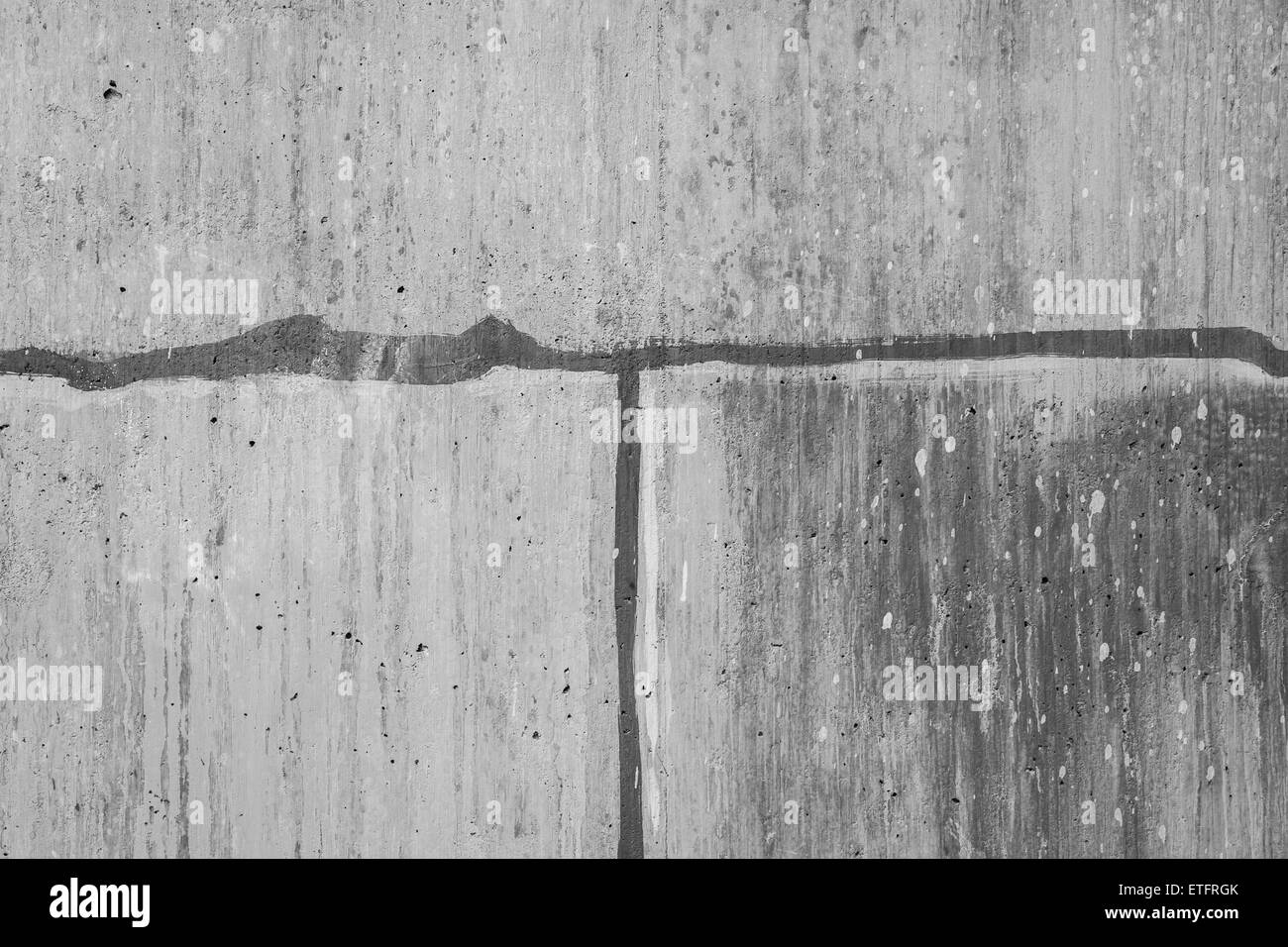 Cement blocks joined together in third sections for building exterior