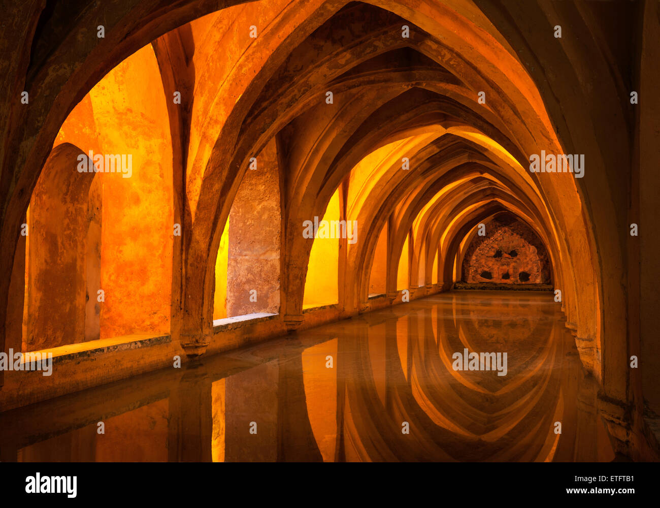Real Alcazar Seville Andalucia Baths Of Maria De Padilla Spain Stock Photo Alamy