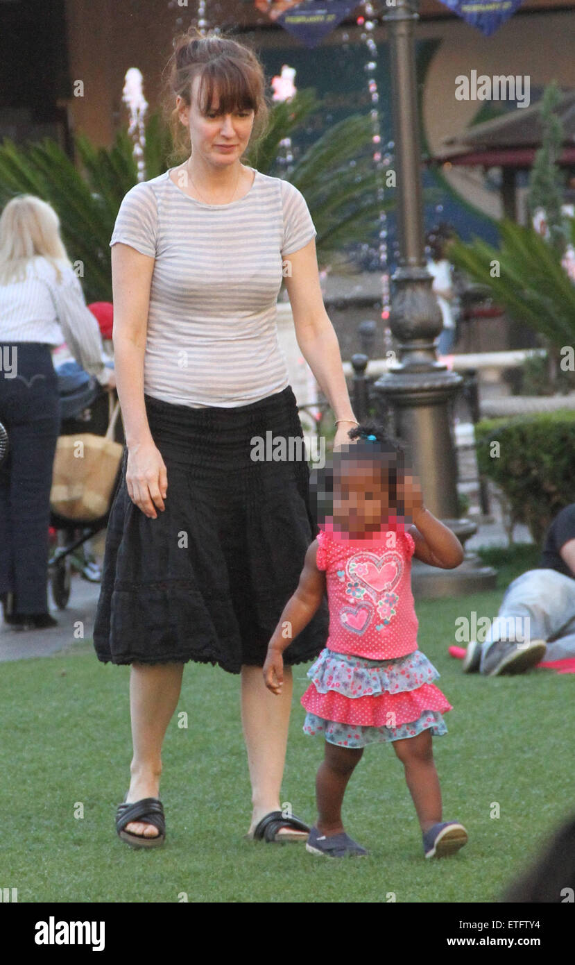 Rosemarie DeWitt plays her daughter inbetween shopping at The Grove in