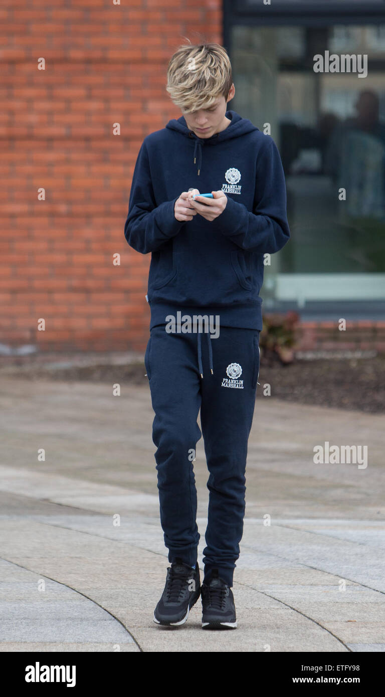 Stevi Richie and Stereo Kicks' Tom Mann, James Graham and Reece Bibby out  and about in Belfast before the first show of the tour Featuring: Reece  Bibby Where: London, United Kingdom When: