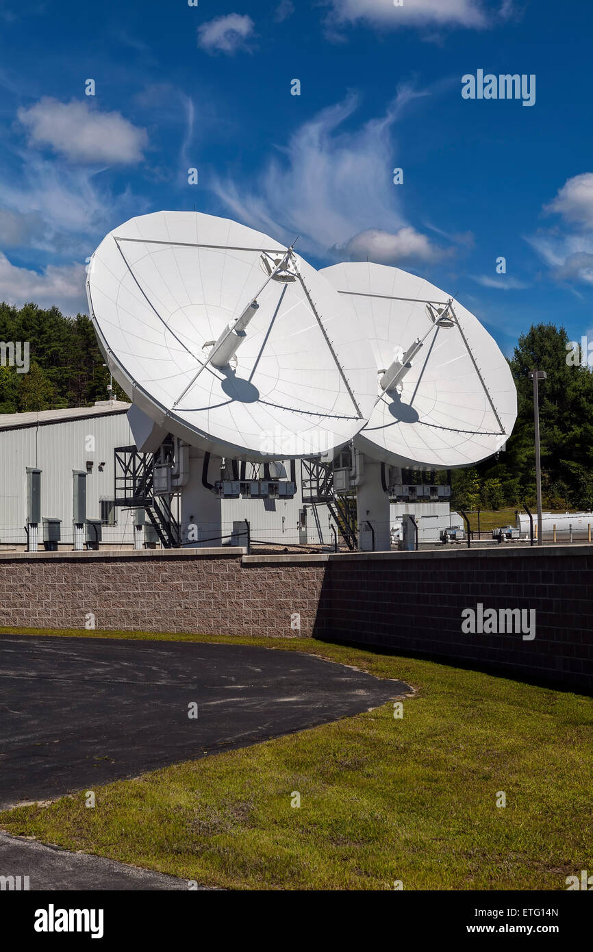 Satellite communication facility hires stock photography and images
