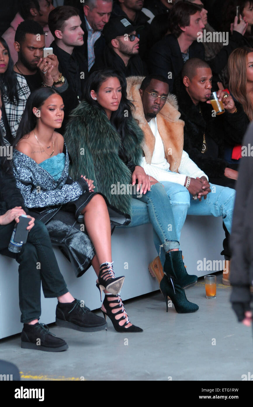 Mercedes Benz Fashion Week - Kanye West and Adidas Originals - Inside  Featuring: Rihanna, Sean 'Diddy' Combs, Jay-Z Where: New York City, New  York, United States When: 12 Feb 2015 Credit: Ivan