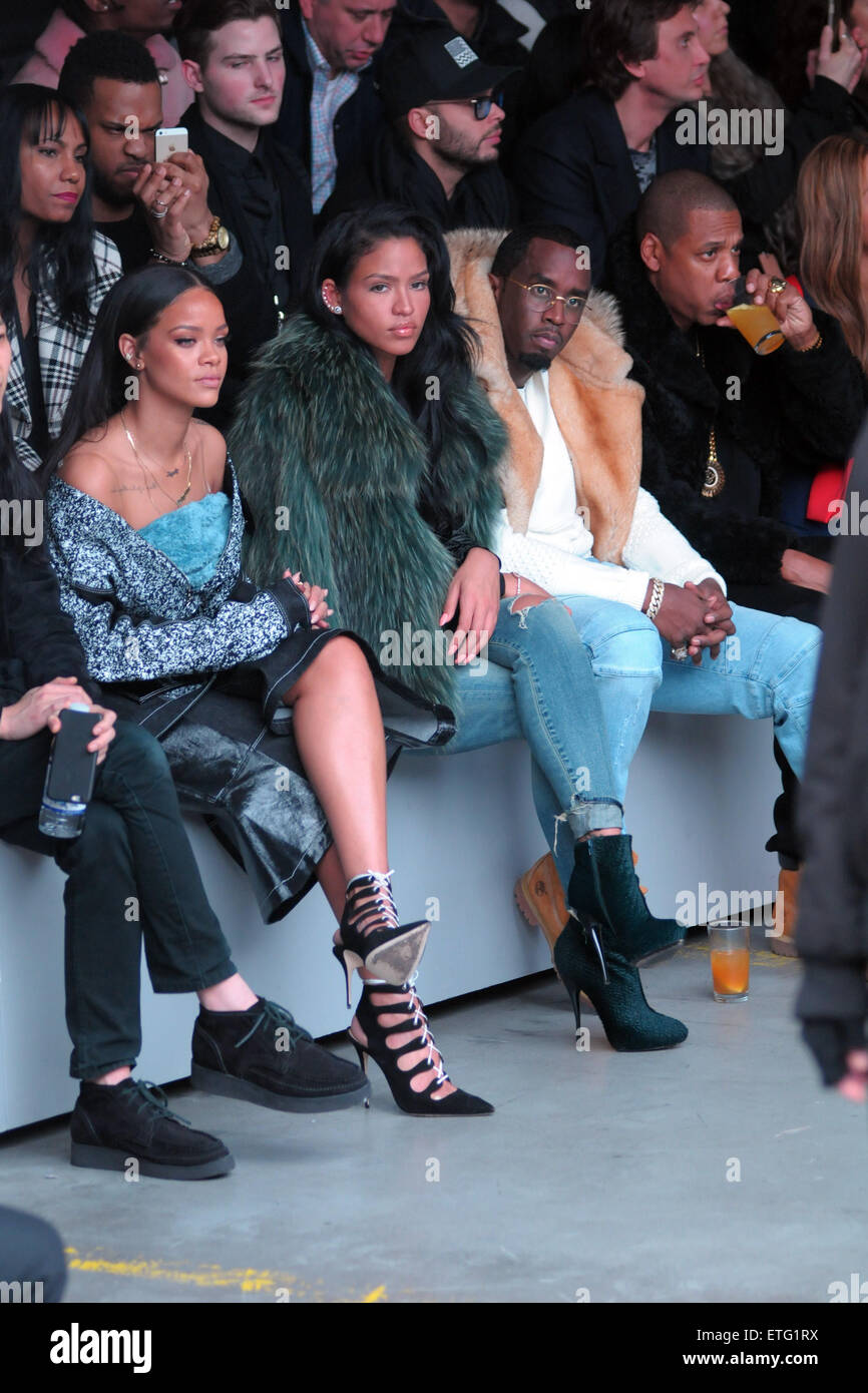 Mercedes Benz Fashion Week - Kanye West and Adidas Originals - Inside  Featuring: Rihanna, Sean 'Diddy' Combs, Jay-Z Where: New York City, New  York, United States When: 12 Feb 2015 Credit: Ivan