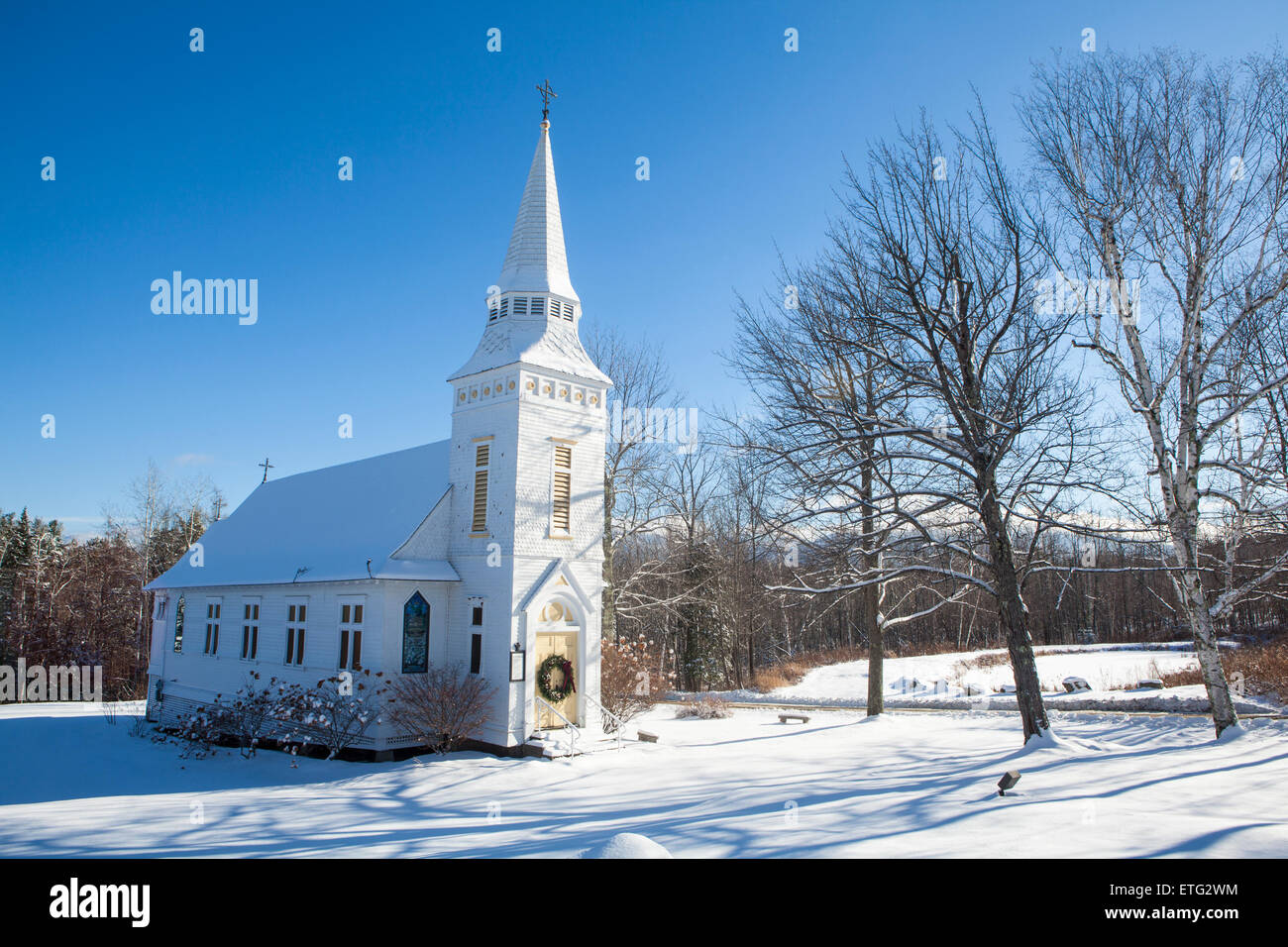 Tiny, picturesque St. Matthews Episcopal Church in Sugar Hill, New