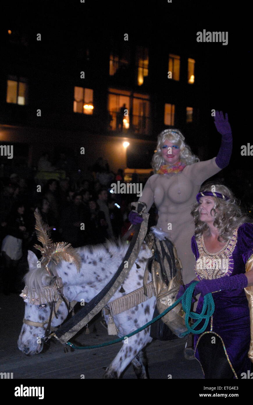 The all female Krewe of Muses rolls on Thursday 2-12-15 in New Orleans, LA as the city gets revved up for the big celebration next Tuesday  Featuring: Godiva Divas Where: New Orleans, Louisiana, United States When: 13 Feb 2015 Credit: WENN.com Stock Photo
