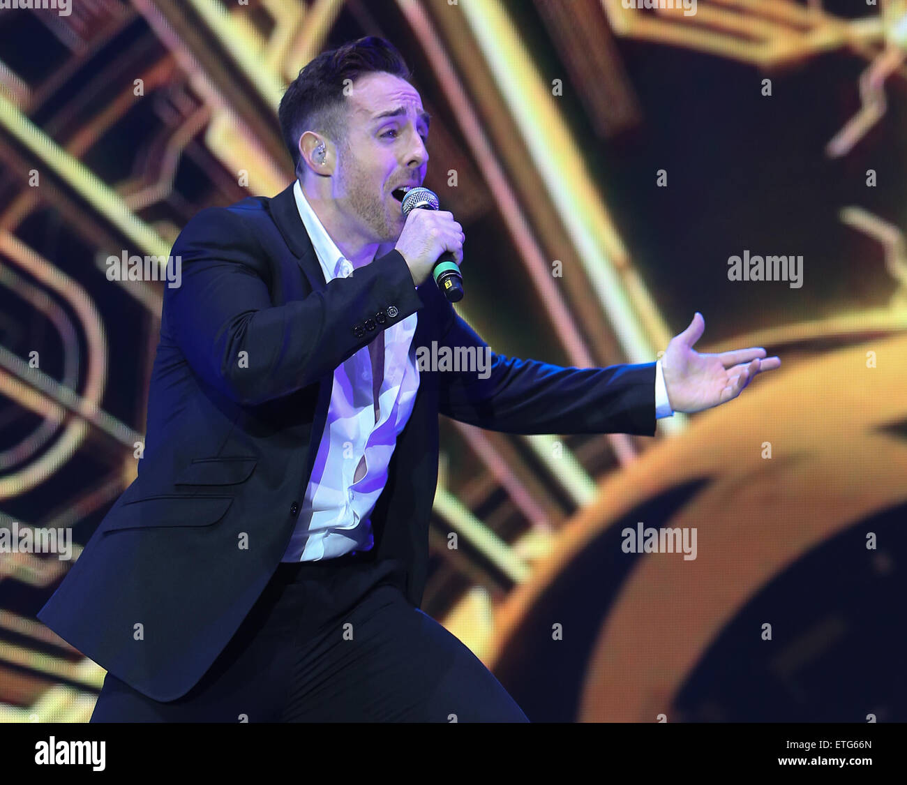 Stevi Ritchie performs on the opening night of 'The X Factor' tour at