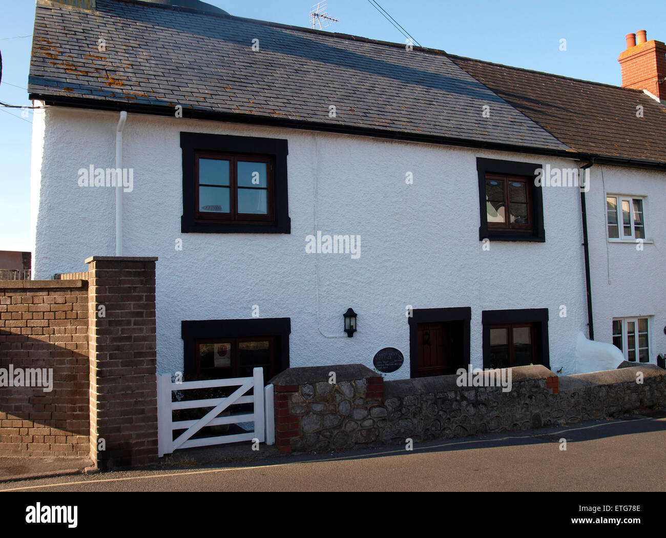 Cottage where John Short known as Yankee Jack, Watchet's famous shantyman, Watchet, Somerset, UK Stock Photo