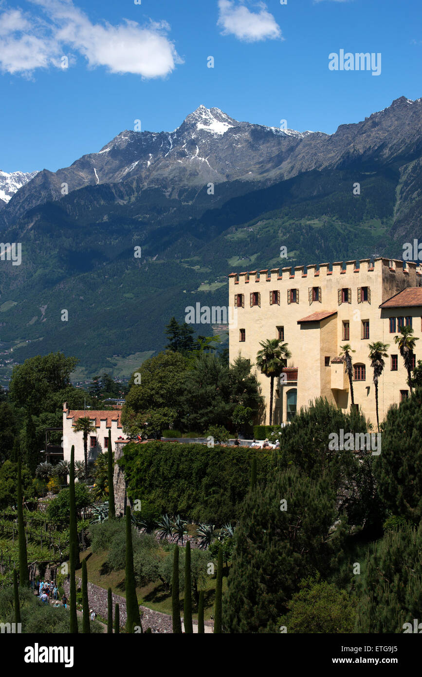 The Gardens of Trauttmansdorff Castle Merano, south tyrol, Italy Stock Photo