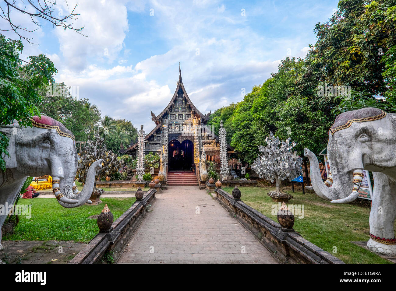 Asia. Thailand. Chiang Mai. Wat Lok Molee. Stock Photo