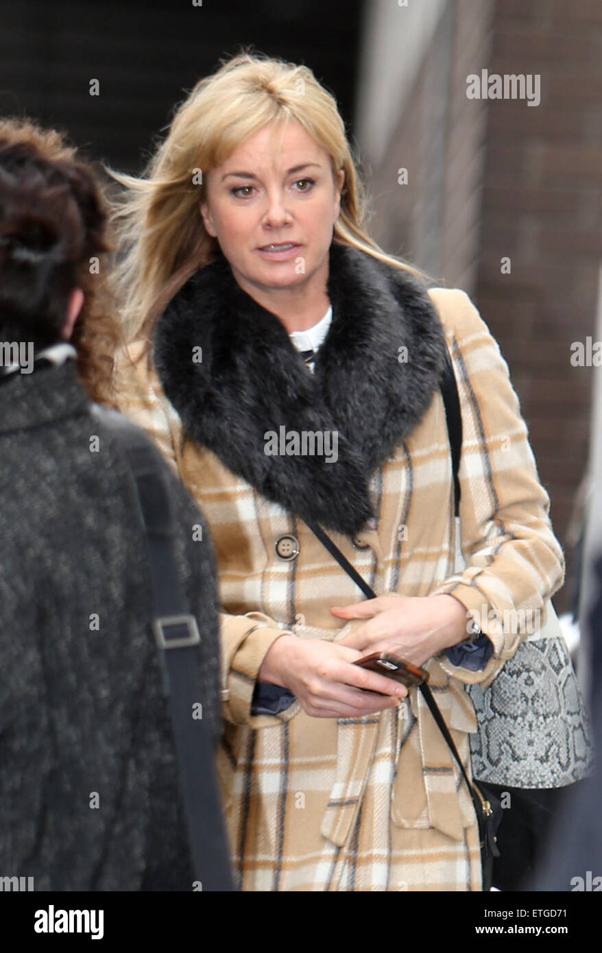 Tamzin Outhwaite outside ITV Studios Featuring Tamzin Outhwaite Where