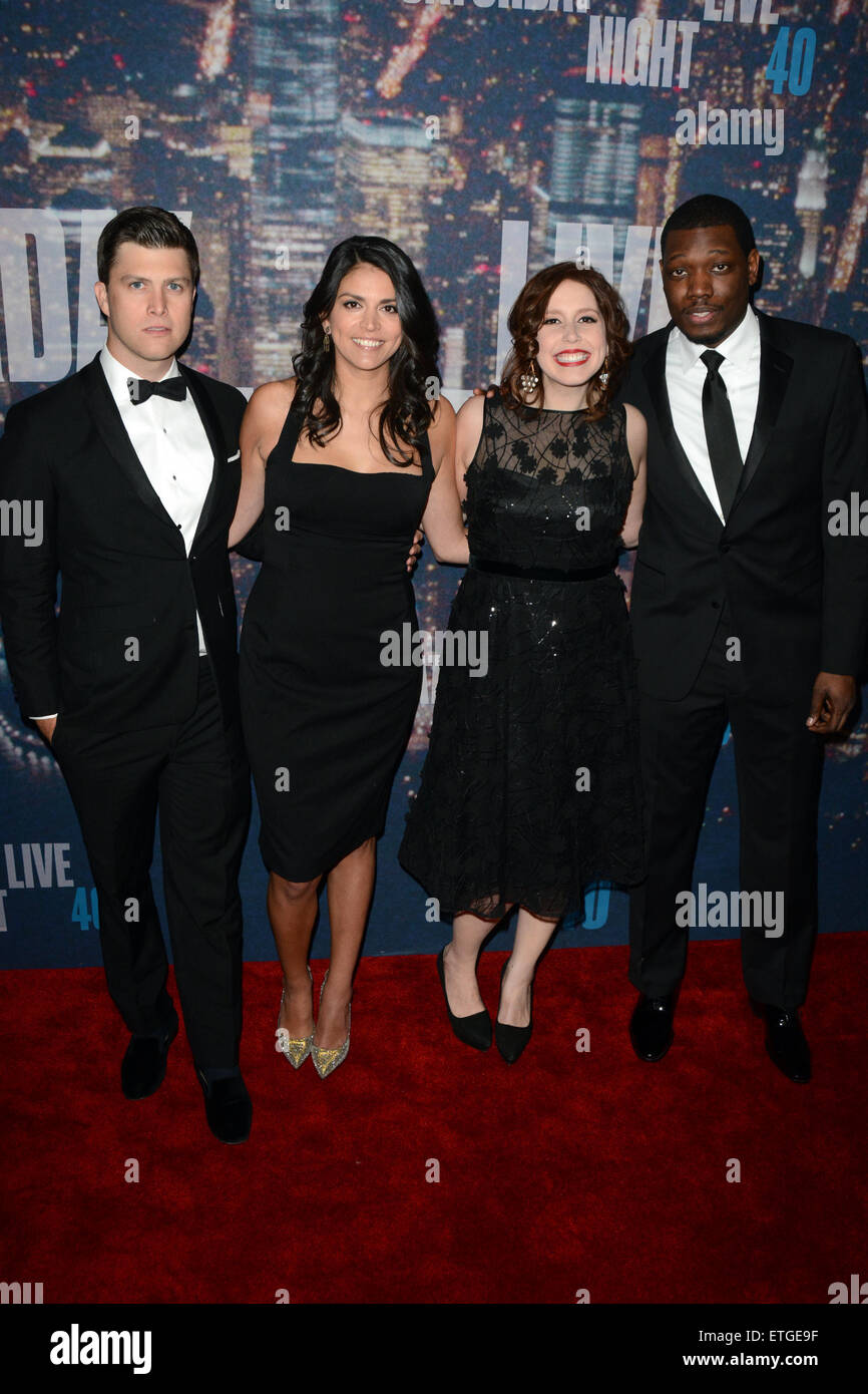 Saturday Night Live 40th Anniversary Special Red Carpet Arrivals Featuring Colin Jost Cecily Strong Vanessa Bayer Michael Che Where Manhattan New York United States When 16 Feb 2015 Credit Ivan Nikolov Wenn Com