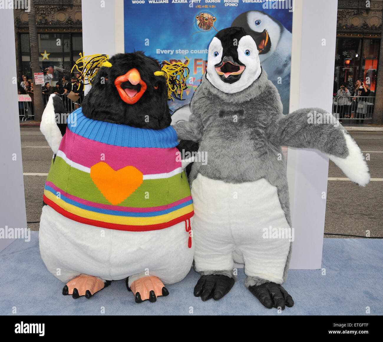 LOS ANGELES, CA - NOVEMBER 13, 2011: Characters at the world premiere of "Happy  Feet Two" at Grauman's Chinese Theatre, Hollywood. November 13, 2011 Los  Angeles, CA Stock Photo - Alamy