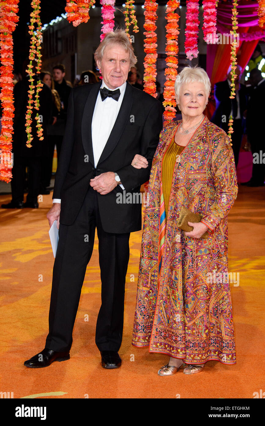 Premiere of 'The Second Best Exotic Marigold Hotel' at the Odeon Leicester Square - Arrivals  Featuring: Dame Judi Dench, David Mills Where: London, United Kingdom When: 17 Feb 2015 Credit: Joe/WENN.com Stock Photo