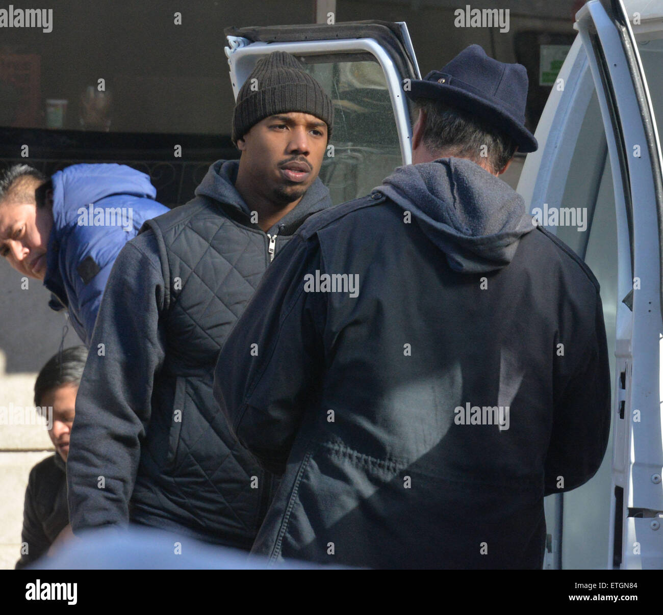 Sylvester Stallone And Michael B Jordan At Adrian's Restaurant On The ...