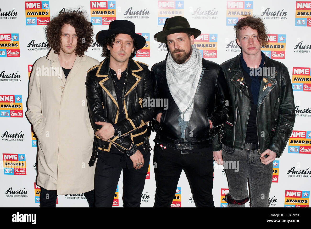 NME Awards held at the Brixton Academy - Arrivals.  Featuring: The Jackals Where: London, United Kingdom When: 18 Feb 2015 Credit: Daniel Deme/WENN.com Stock Photo