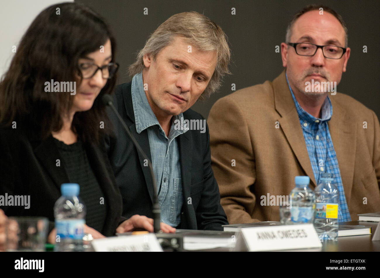 Viggo Mortensen attends the presentation for the book 'Sons of the Forest' in Barcelona. The book by Bossert and Villar, which gathers a collection of the photographic work of German ethnographer Max Schmidt about the South American Indians, has been published by Mortensen  Featuring: Viggo Mortensen Where: Barcelona, Spain When: 19 Feb 2015 Credit: David R.Rico/WENN.com Stock Photo