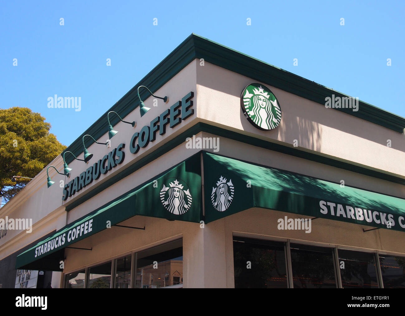 Starbucks Coffee shop, San Francisco Stock Photo