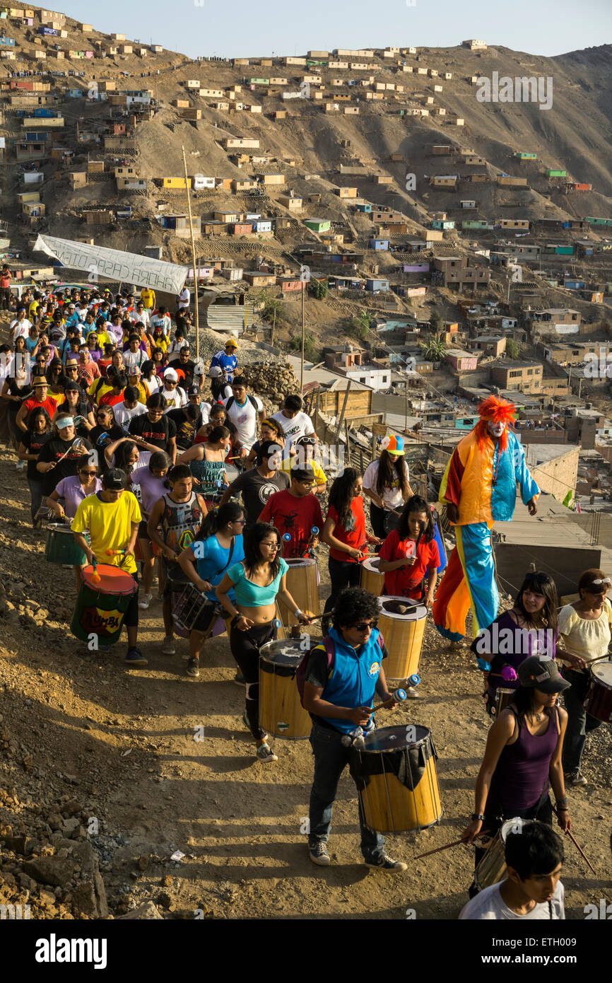 Parade of FITECA in the Comas district, Lima city, Peru Stock Photo Alamy