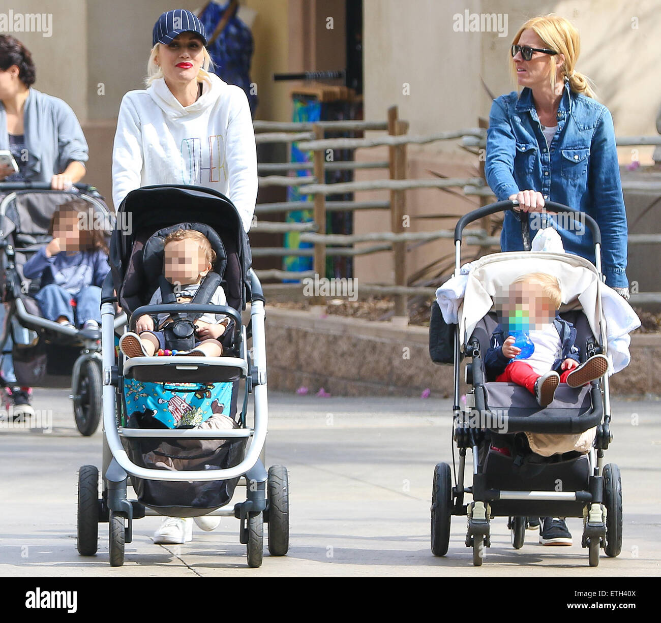 Gwen Stefani and her sons Zuma and Apollo Rossdale enjoy a day at the ...