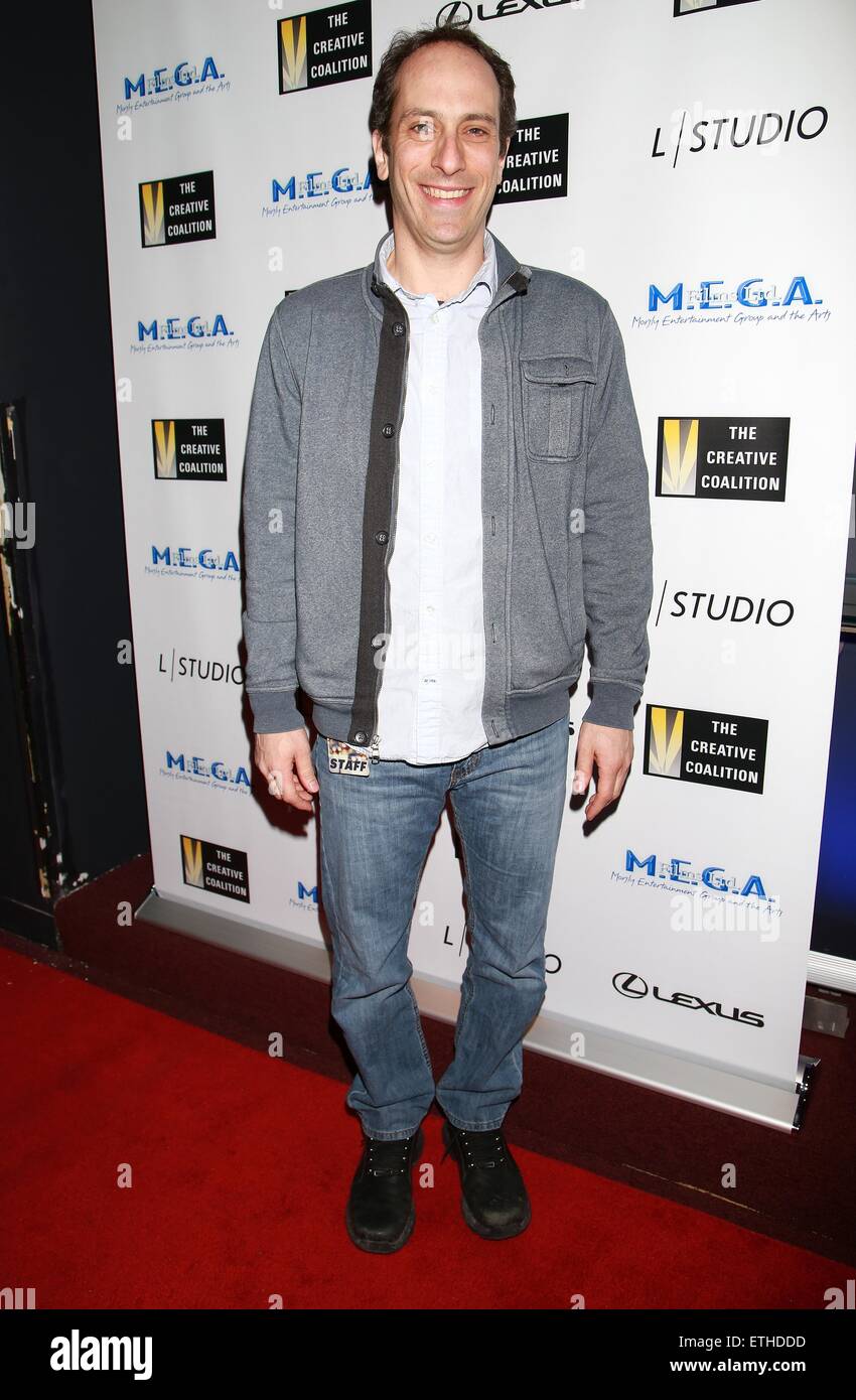 New York premiere party of 'Cop Show' at Caroline's On Broadway Comedy Club - Arrivals  Featuring: Peter Grosz Where: New York, New York, United States When: 23 Feb 2015 Credit: Joseph Marzullo/WENN.com Stock Photo
