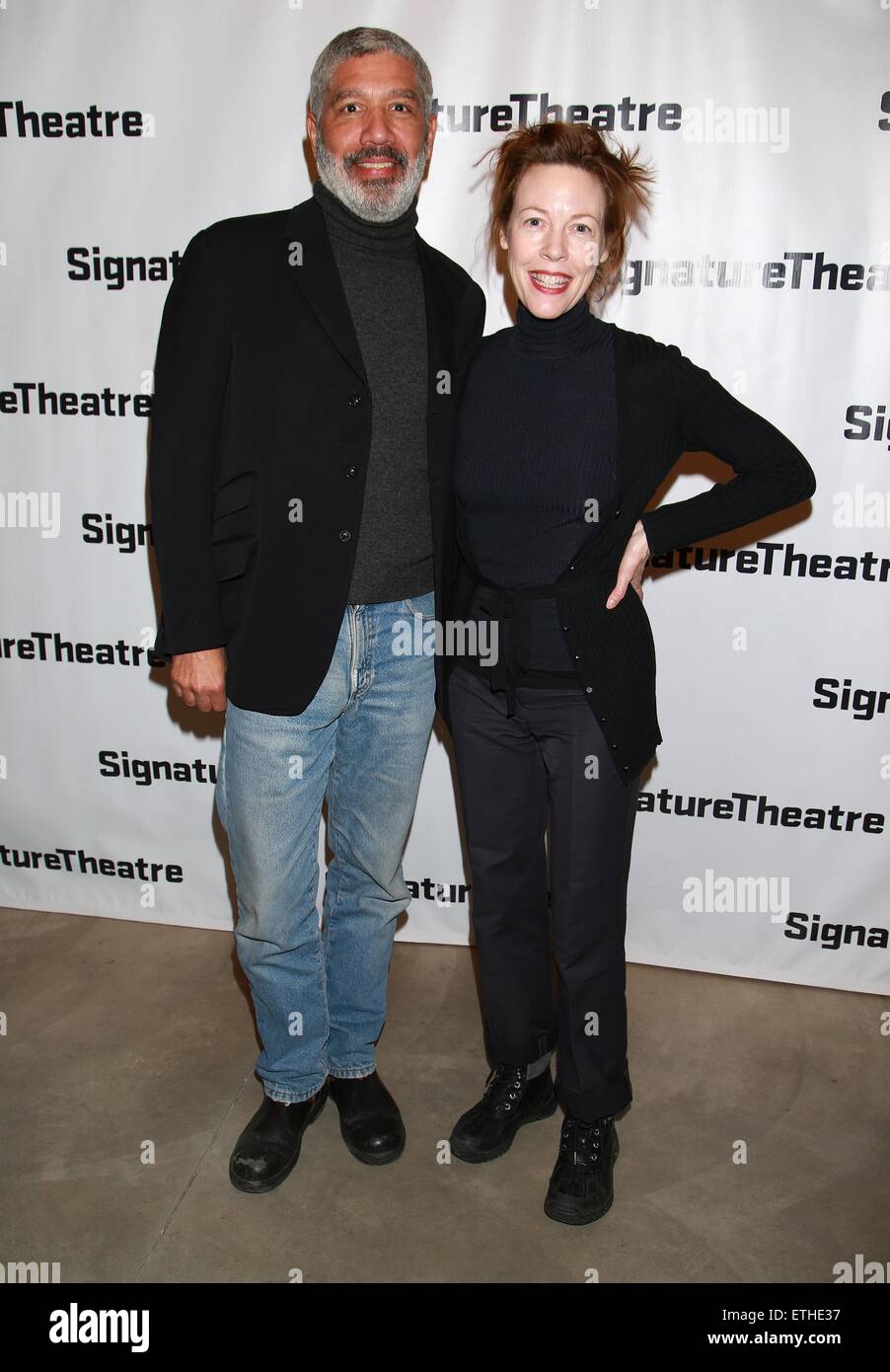 Opening night of 'Big Love' held at the Signature Center - Arrivals  Featuring: Peter Francis James, Veanne Cox Where: New York City, New York, United States When: 23 Feb 2015 Credit: Joseph Marzullo/WENN.com Stock Photo