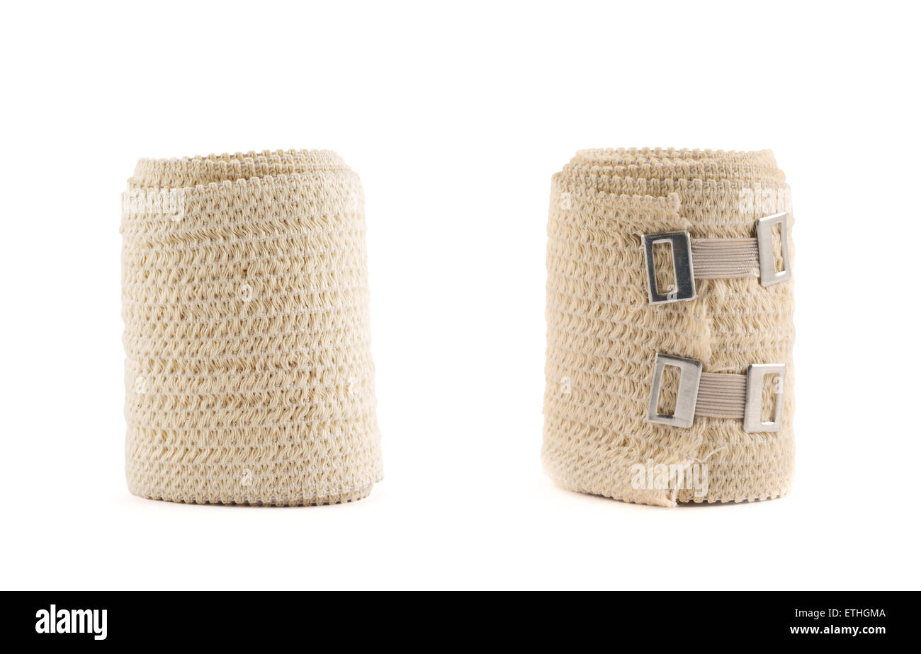 Elastic ACE compression bandage warp Stock Photo Alamy