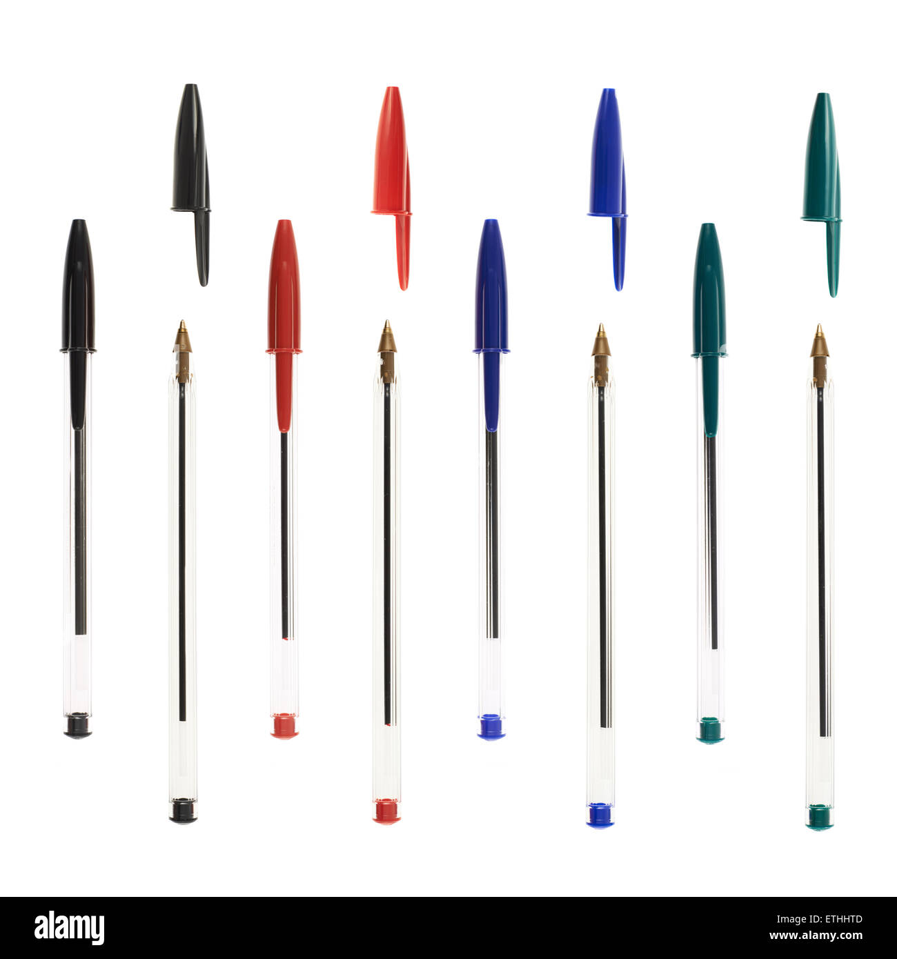 Set of ballpoint pens Stock Photo Alamy