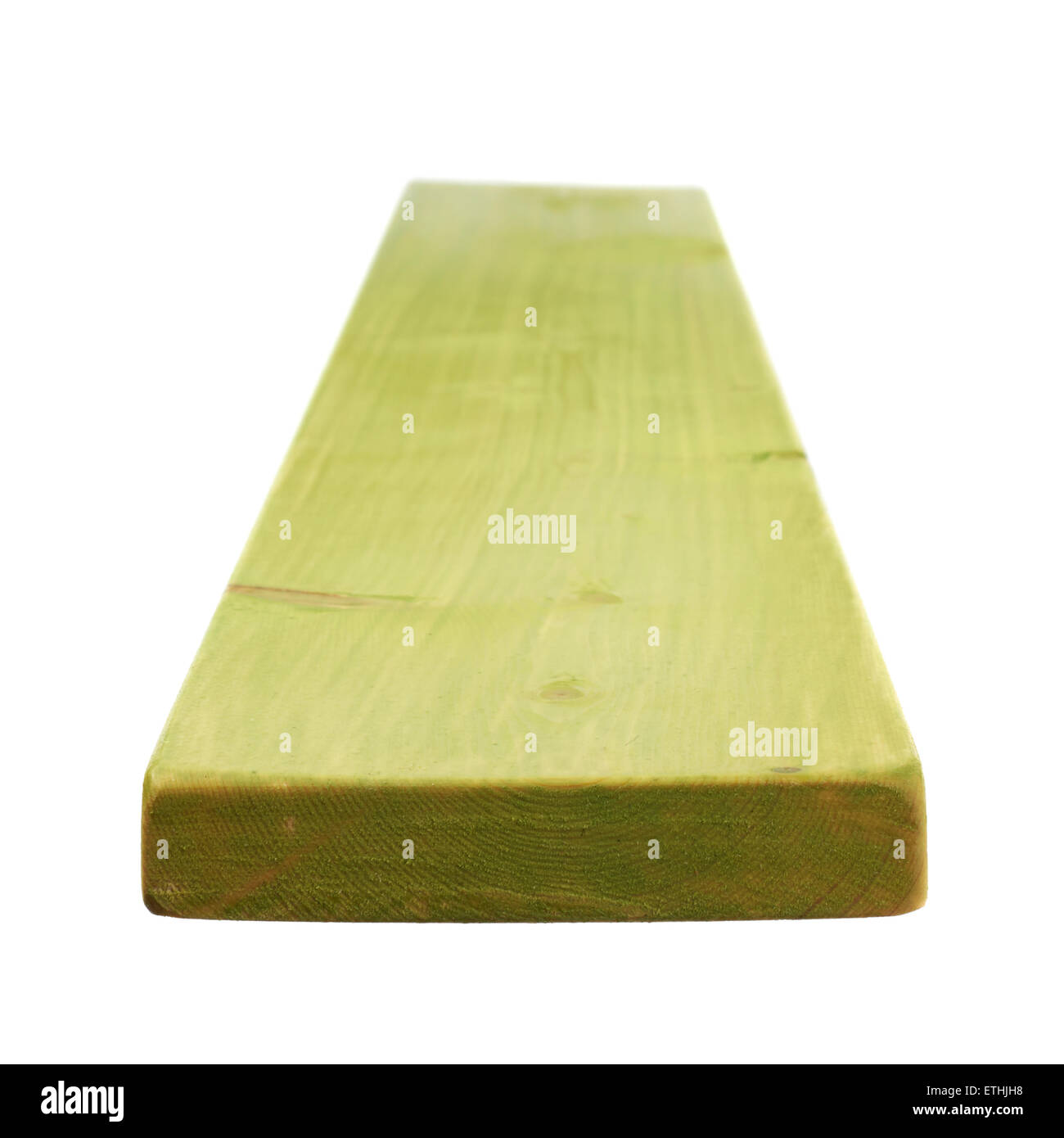 Painted pine wood board isolated Stock Photo Alamy