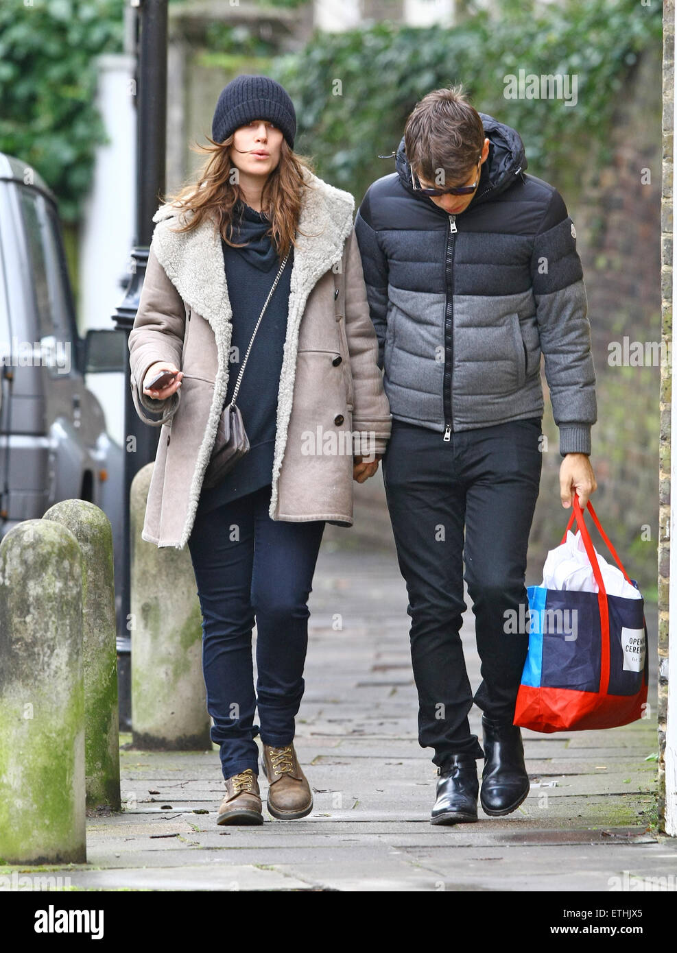 Pregnant Keira Knightley and her husband James Righton take a trip to a dry  cleaners in London Featuring: Keira Knightley, James Righton Where: London,  United Kingdom When: 25 Feb 2015 Credit: WENN.com