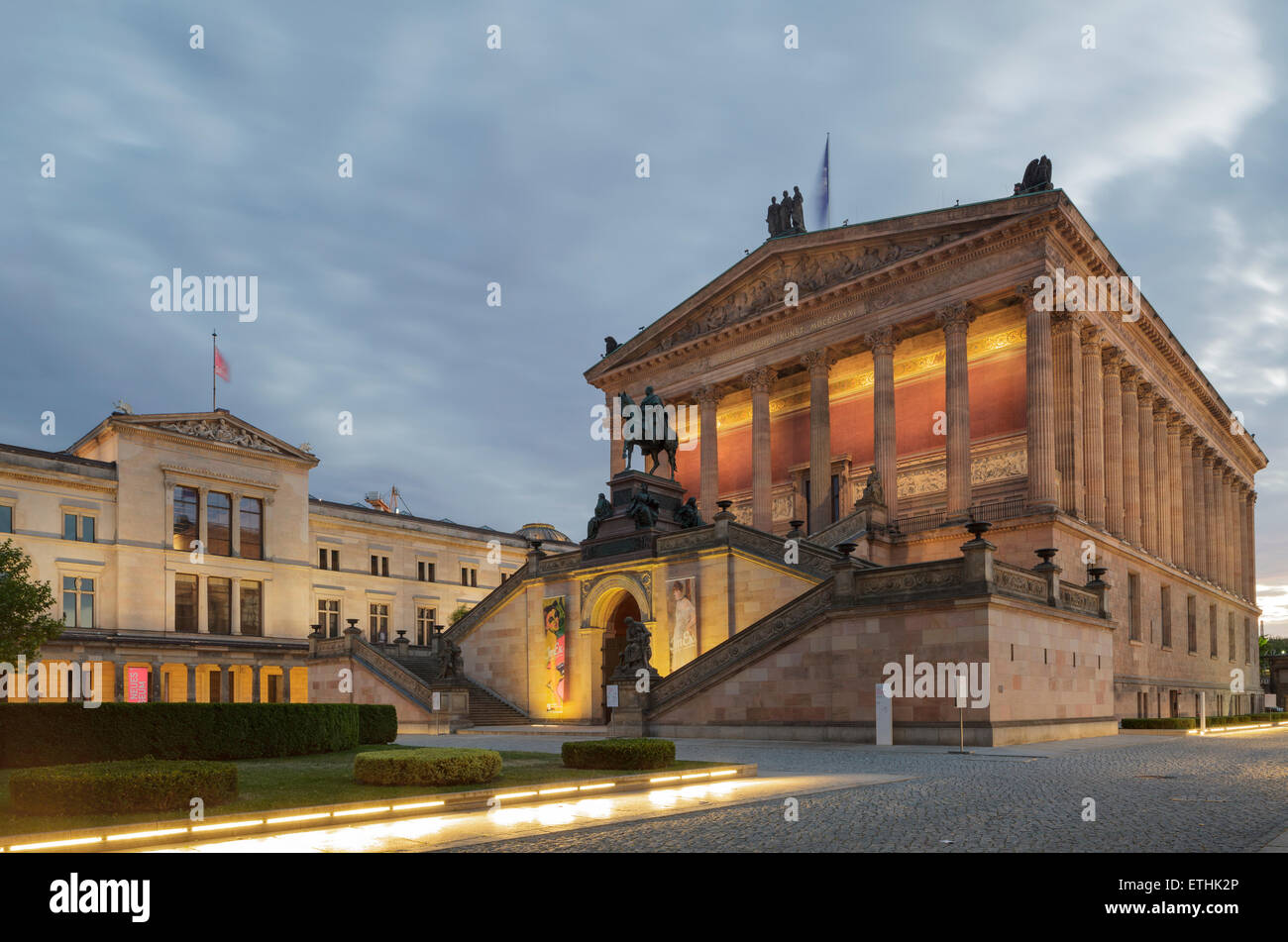 Alte Nationalgalerie and Neues Museum, Berlin, Germany Stock Photo