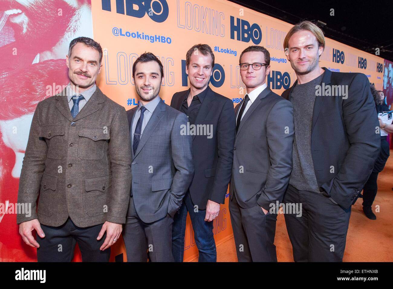 HBO presents the world premiere of ‘Looking' - Arrivals  Featuring: Murray Bartlett, Frankie J. Alvarez, Casey Bloys, Jonathan Groff, Nick Hall Where: San Francisco, California, United States When: 07 Jan 2015 Credit: Drew Altizer/WENN.com Stock Photo