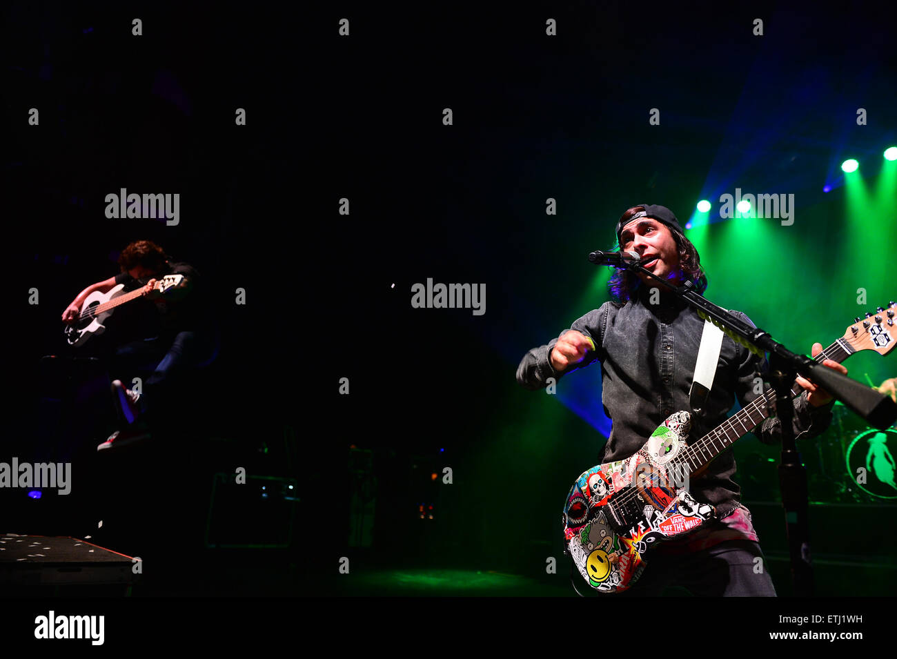 Pierce the Veil performing live in concert during their 'PTV & SWS