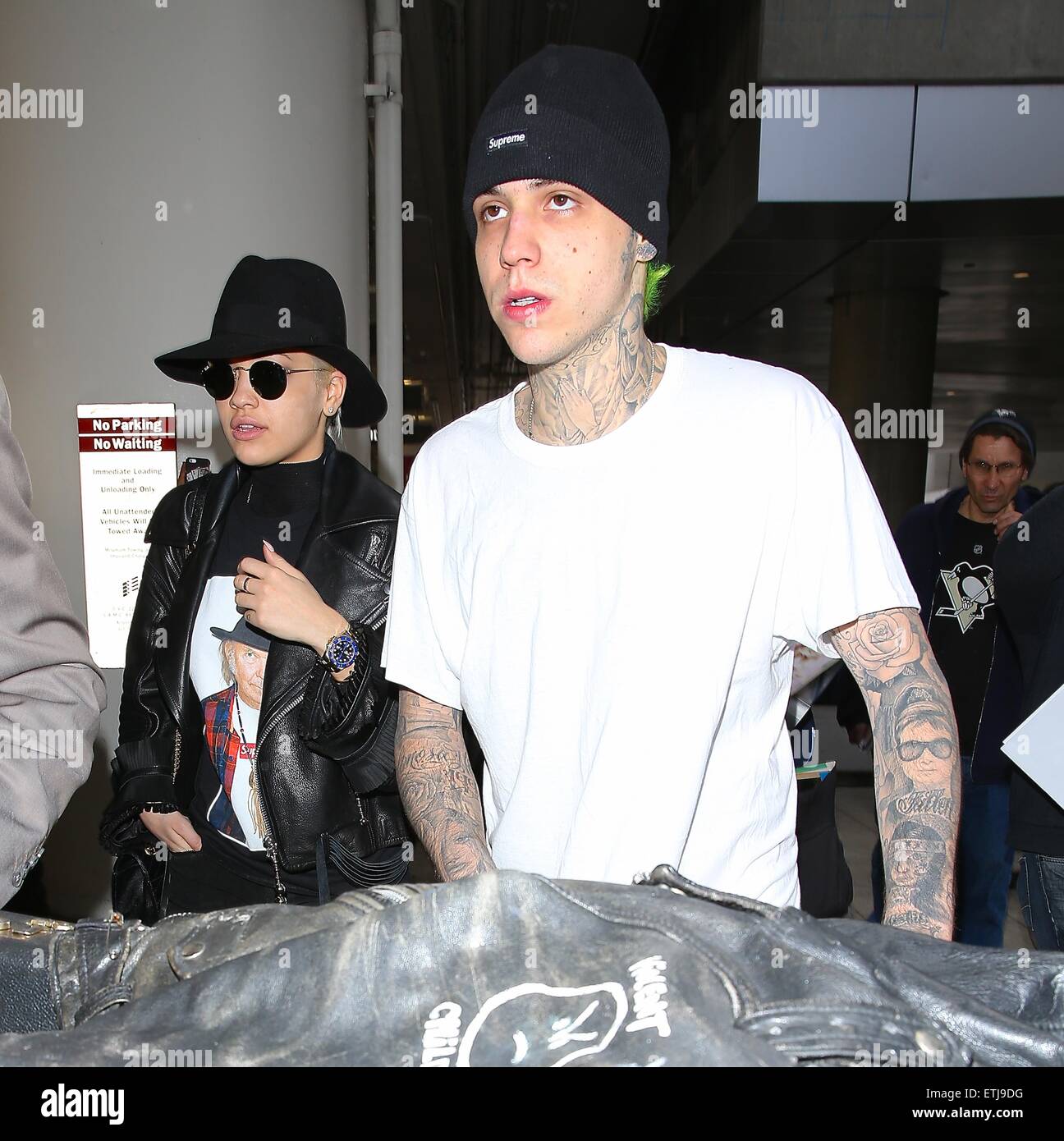 Rita Ora and Ricky Hil arrive at Los Angeles International Airport (LAX ...