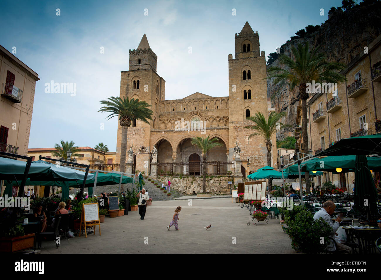 The Duomo cathedral. Cefalu, Sicily Stock Photo